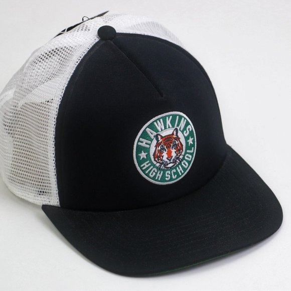 New Nike Stranger Things Hawkins High School Hat Cap Snapback One Size CQ8461-01 - Picture 1 of 6